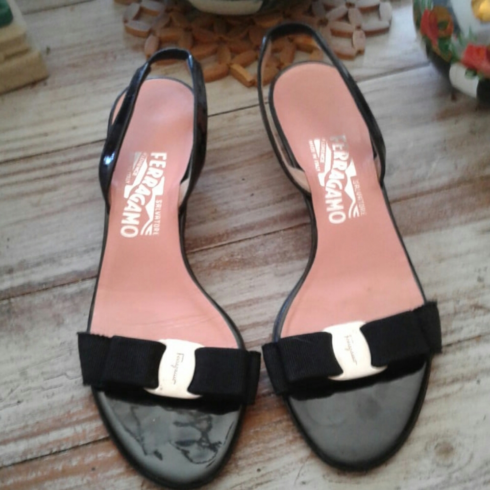Ferragamo kitten heels
